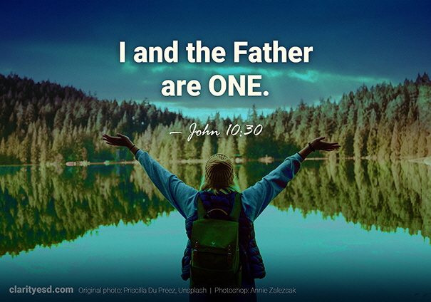 I and the Father are one.